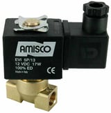 Электромагнитный клапан GEVAX 1901 1/4" прямого действия N.O. 0 - 10 bar FKM 12VDC