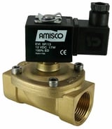 Электромагнитный клапан GEVAX 1901 1” комбинированного действия НЗ 0 - 8 bar NBR 12VDC