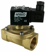Электромагнитный клапан GEVAX 1901 1” комбинированного действия НЗ 0 - 8 bar NBR 24VDC