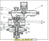ремкомплект для регуляторов RBE 472X DN80