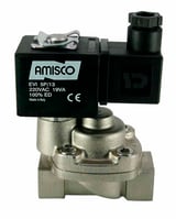 Електромагнітний клапан для пари GEVAX 4911C 1/2" Н.В. 0.5 - 10 bar +180C PTFE 220VAC