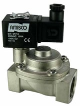 Електромагнітний клапан для пари Gevax 4911C 1" Н.В. 0.5 - 10 бар +180C PTFE 220VAC