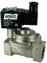 Электромагнитный клапан для пара Gevax 4911C 1" Н.О. 0.5 - 10 бар +180C PTFE 24VDC