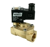 Электромагнитный клапан GEVAX 1901 3/4” непрямого действия НЗ 0.5 - 10 bar FKM 24VDC