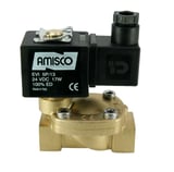Электромагнитный клапан GEVAX 1901 1/2” непрямого действия НО 0.5 - 16 bar 24VDC