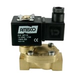 Электромагнитный клапан GEVAX 1901 1/2” непрямого действия НО 0.5 - 16 bar FKM 12VDC
