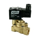 Электромагнитный клапан GEVAX 1901 1/2” высокого давления НЗ 0.5 - 100 bar PTFE 12VDC
