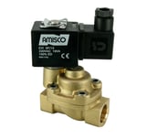 Электромагнитный клапан GEVAX 1901 1/2” высокого давления НЗ 0.5 - 100 bar PTFE 220VAC