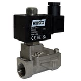 Электромагнитный клапан из нержавеющей стали FLUSO SV-15 N.C. 1/2" 0.5 - 20 bar 24VDC