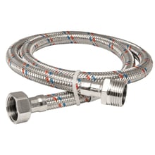 Шланг для воды Mateu FIL-NOX 1/2"×1/2" ВН 600 мм в нержавеющей оплётке