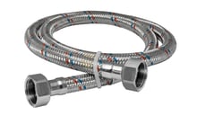 Шланг для воды Mateu FIL-NOX 1/2"×1/2" ВВ 400 мм в нержавеющей оплётке
