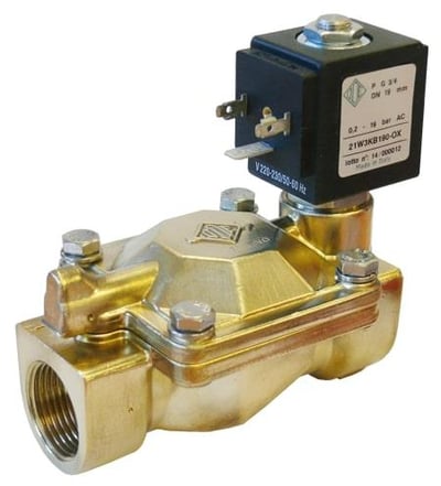 Електромагнітний клапан непрямої дії ODE 21WA4ZOB130 Н.В. 1/2" 0,2-16 bar