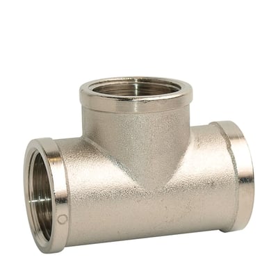 Трійник нікельований Gross (ВВВ) DN15 (1/2")