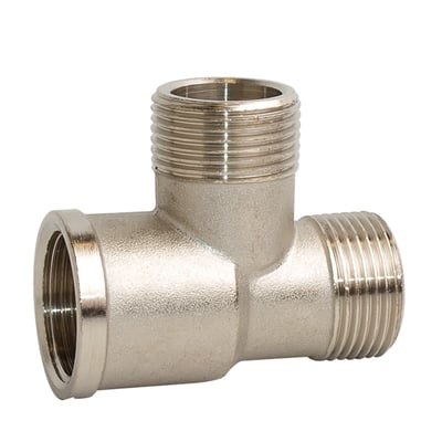 Трійник нікельований Gross (ЗЗВ) DN15 (1/2")