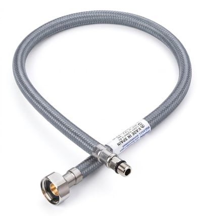 Шланг для смесителя Mateu FIL-NOX AC M10×1/2" 300 мм, короткий штуцер 18 мм, в нейлоновой оплётке