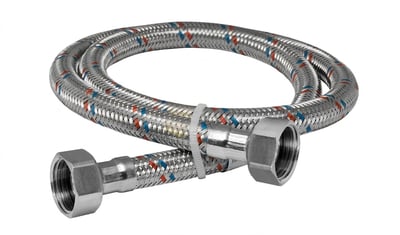 Шланг для воды Mateu FIL-NOX 1/2"×1/2" ВВ 200 мм в нержавеющей оплётке