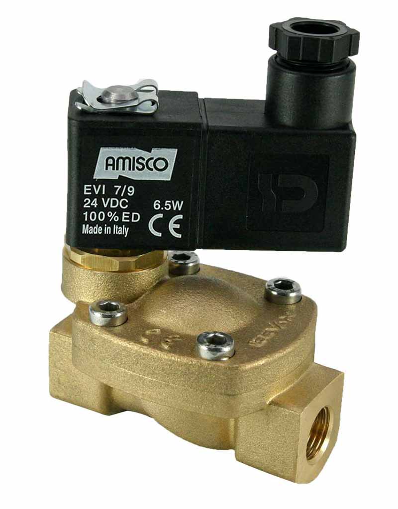 Електромагнітний клапан GEVAX 1931 1/4” непрямої дії НЗ 0.5 - 10 bar 24VDC