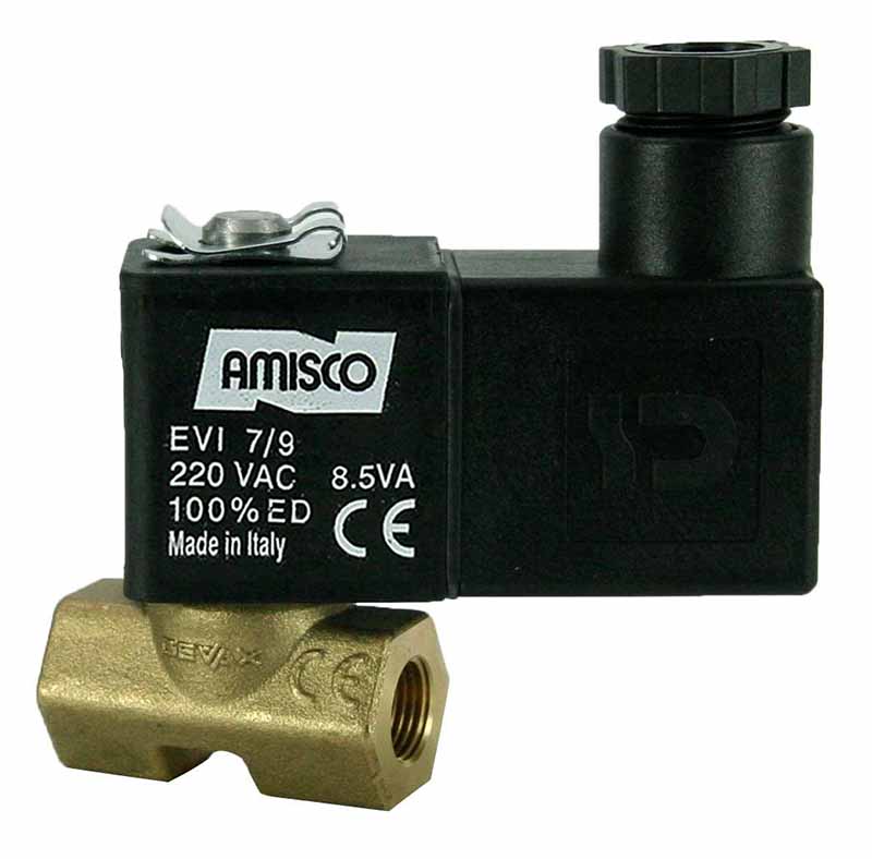Электромагнитный клапан GEVAX 1961 1/8" прямого действия N.C. 0 - 10 bar mini 12VDC