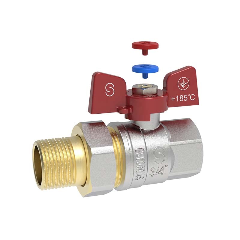 Кран кульовий STANDARD DN 20 (3/4") з американкою В-З