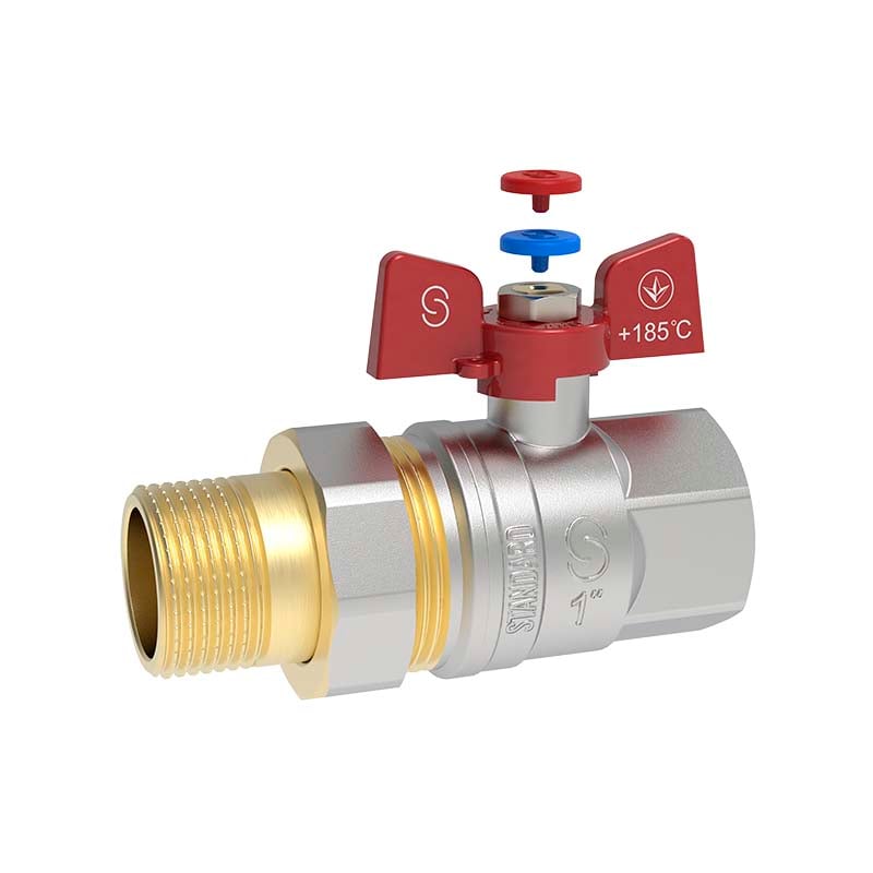 Кран кульовий STANDARD DN 25 (1") з американкою В-З