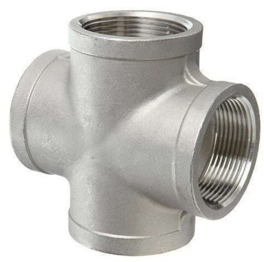 Хрестовина різьбова нержавіюча AISI 304 DN 15 (1/2")