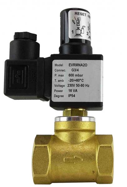 Электромагнитный клапан газовый Elektrogas EVRM6NA2-OT DN20 P6 НО