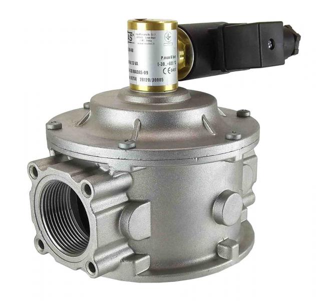 Электромагнитный клапан газовый MADAS M16/RM N.A. DN40 Р0,5 (муфтовый) НО