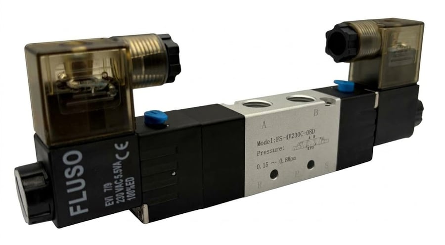 Пневмораспределитель FLUSO 4V230C-08 24VDC
