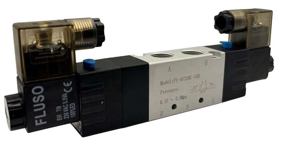 Пневмораспределитель FLUSO 4V330C-10 24VDC