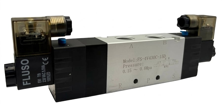 Пневмораспределитель FLUSO 4V430C-15 24VDC