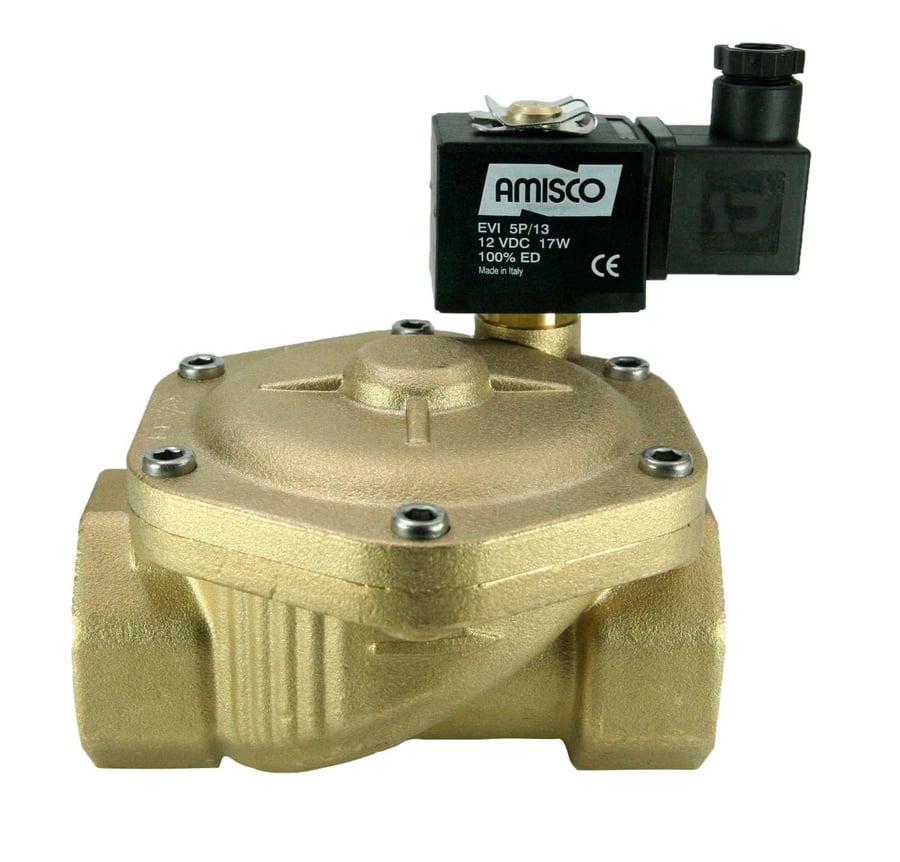 Электромагнитный клапан GEVAX 1901 1 1/2” непрямого действия НЗ 0.5 - 10 bar 12VDC