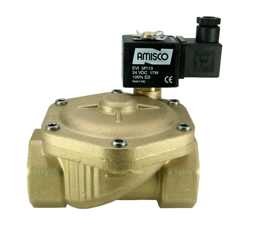 Электромагнитный клапан GEVAX 1901 1 1/2” непрямого действия НЗ 0.5 - 10 bar 24VDC