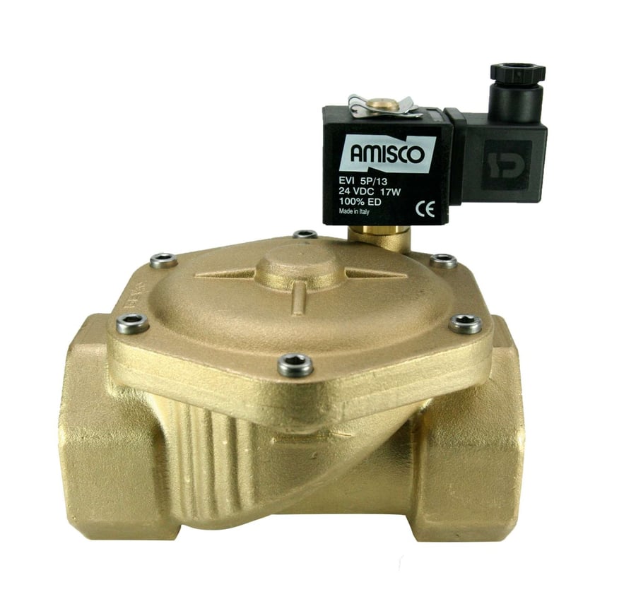 Электромагнитный клапан GEVAX 1901 2” непрямого действия НЗ 0.5 - 10 bar FKM 24VDC