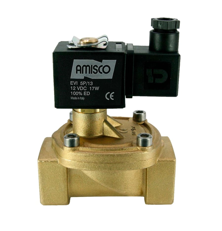 Электромагнитный клапан GEVAX 1841 1" высокого давления Н.З. 0.5 - 40 bar 12VDC