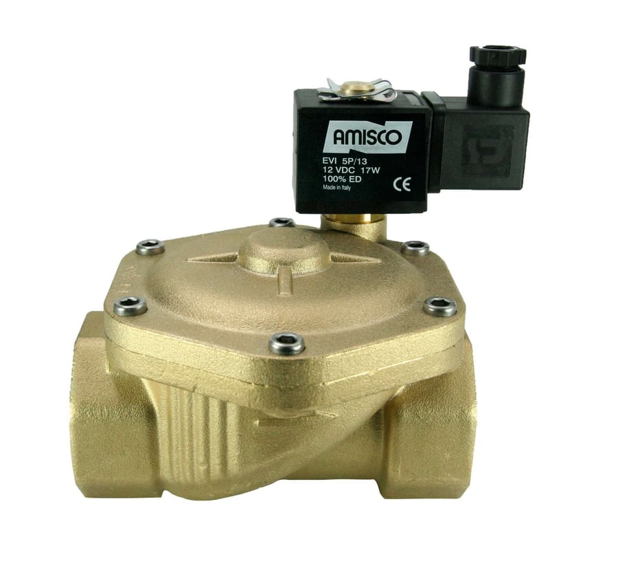 Электромагнитный клапан GEVAX 1901 1 1/2” непрямого действия НО 0.5 - 10 bar FKM 12VDC