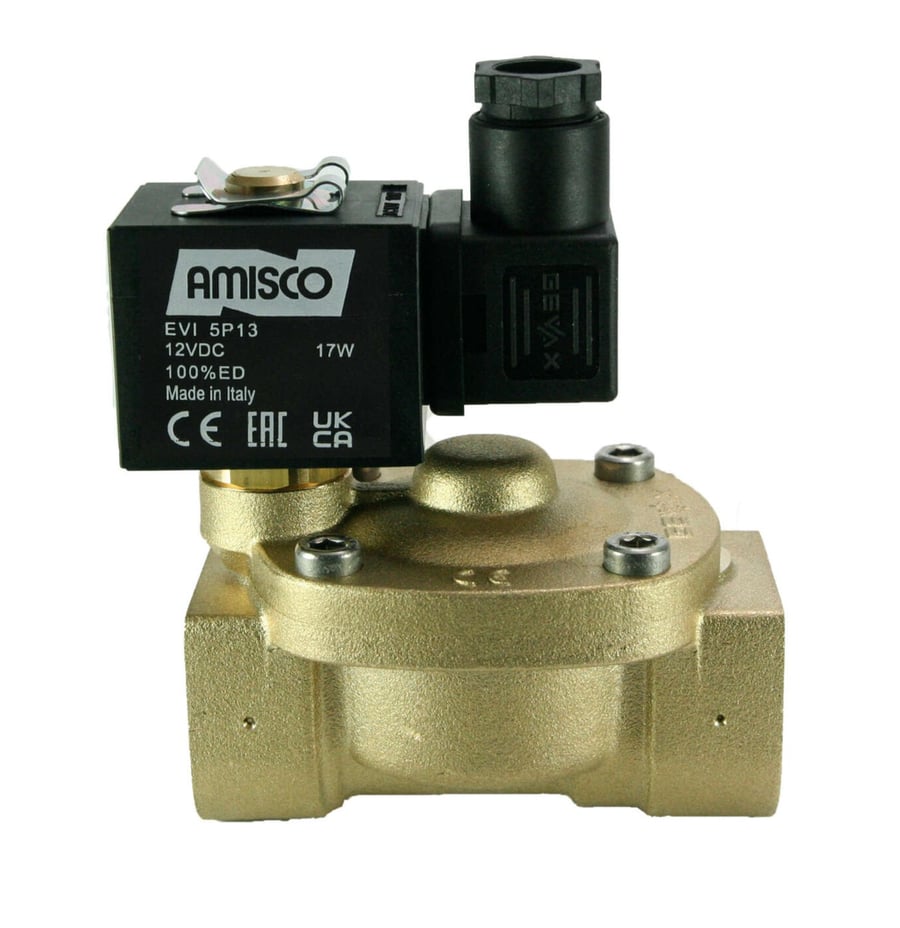 Электромагнитный клапан GEVAX 1901 1” непрямого действия НО 0.5 - 16 bar EPDM 12VDC