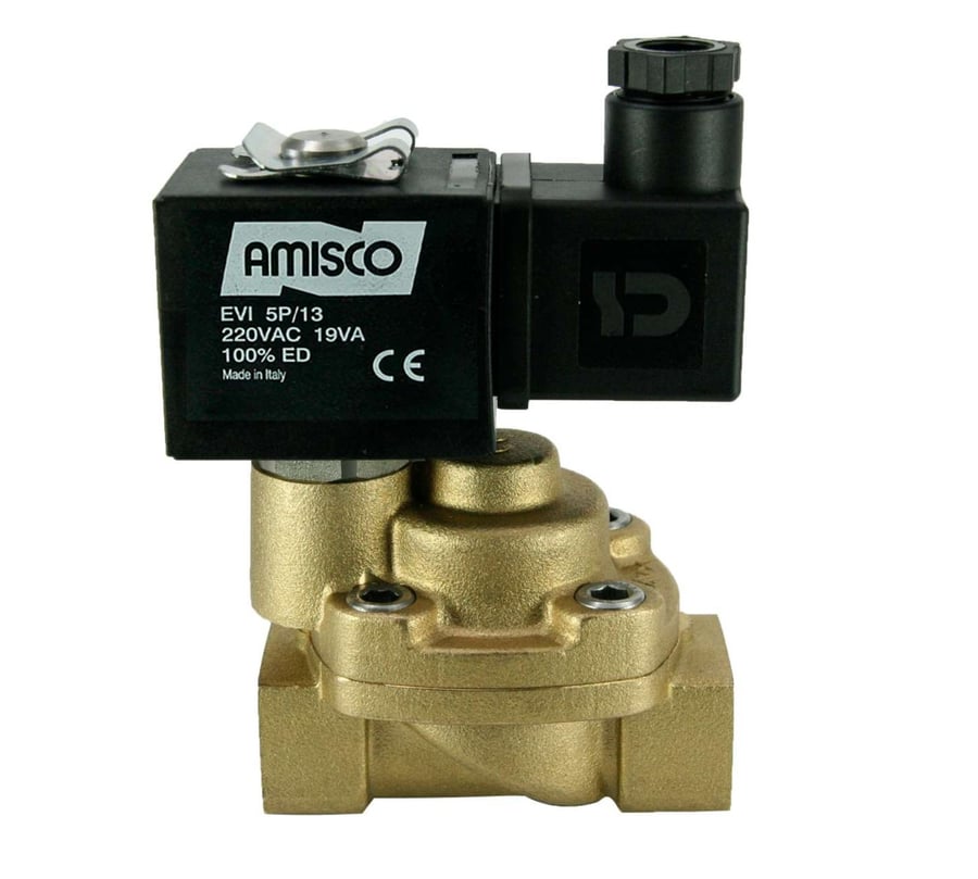 Электромагнитный клапан GEVAX 1901 1/2” высокого давления НЗ 0.5 - 100 bar PTFE 12VDC