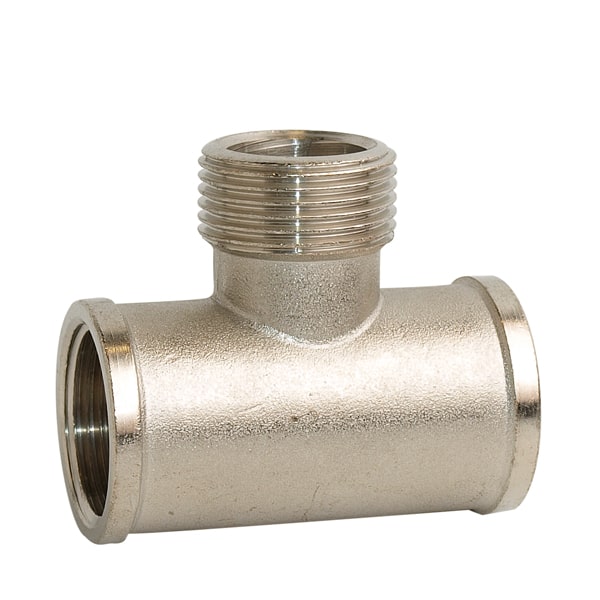 Тройник никелированный Gross (ВНВ) DN15 (1/2")
