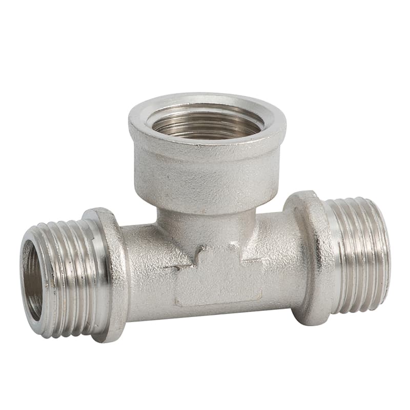 Тройник никелированный Gross (НВН) DN15 (1/2")