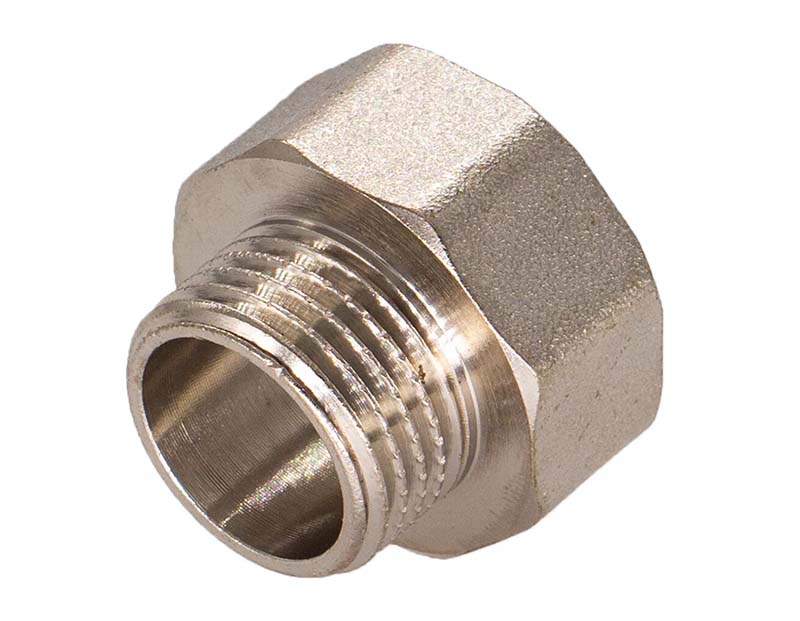 Переходник никелированный с внутренней-наружной резьбой Gross DN 15x20