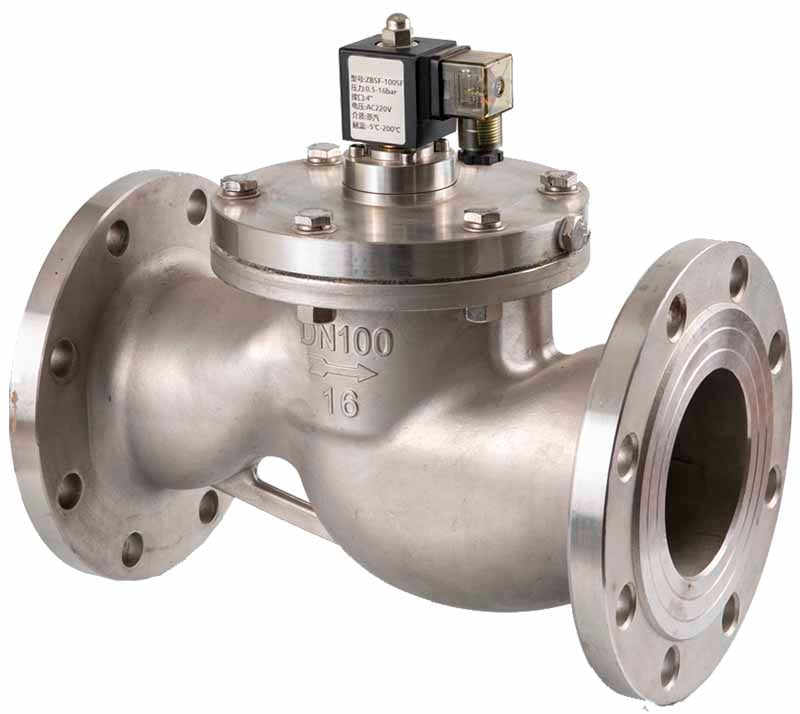 Електромагнітний клапан для пари GAMA ZBSF-100 DN 100 Н.З. 1-16 Bar 220℃